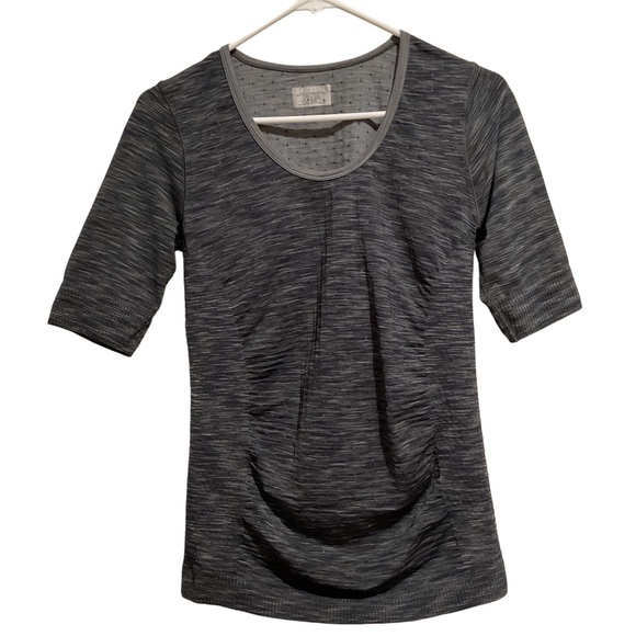Athleta Radiance Tee Gray Space Seamless - Picture 1 of 6